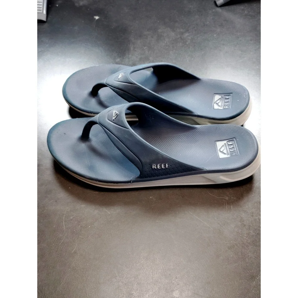 Reef Cushion Phantom Flip Flops Sandals Men 12 Navy Blue Comfort Arch Support